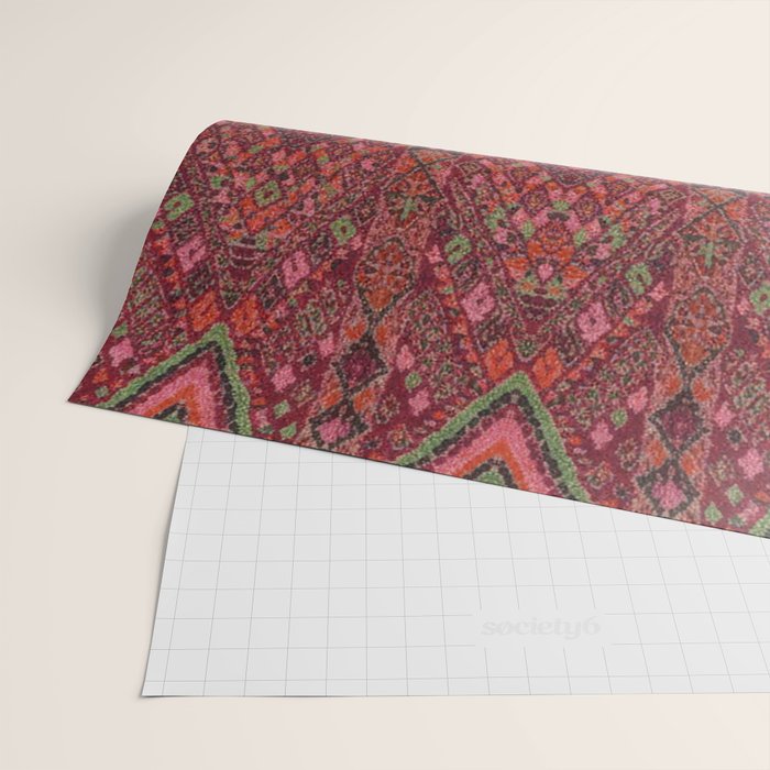 Vibrant Moroccan Kilim Pattern Wrapping Paper Gallery Image 2