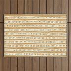 Simple Hand Drawn Pattern #2 Outdoor Rug Gallery Image 1