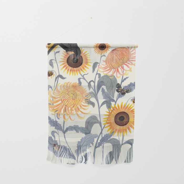 Crysanthmums and Sunflowers Wall Hanging Gallery Image 1