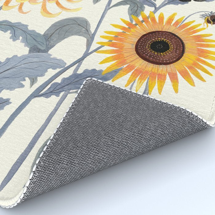 Crysanthmums and Sunflowers Rug Gallery Image 4