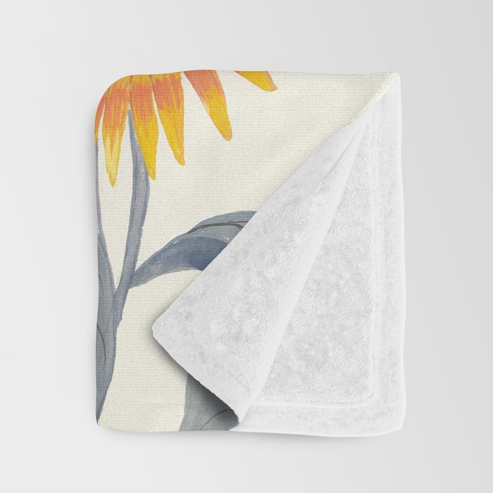 Crysanthmums and Sunflowers Throw Blanket Gallery Image 3