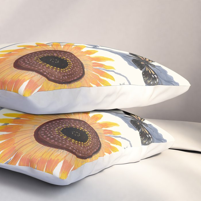 Crysanthmums and Sunflowers Pillow Sham Gallery Image 3