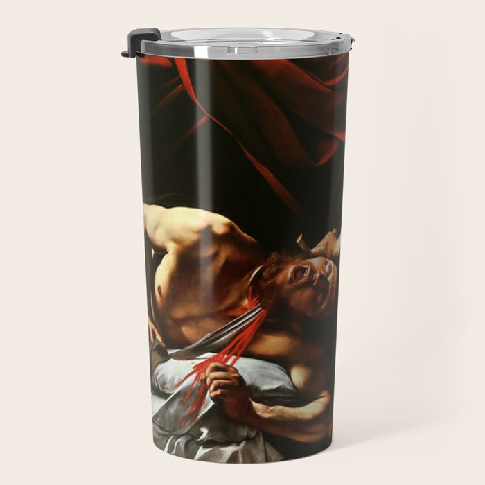 Caravaggio - Judith Beheading Holofernes Travel Mug Gallery Image 3