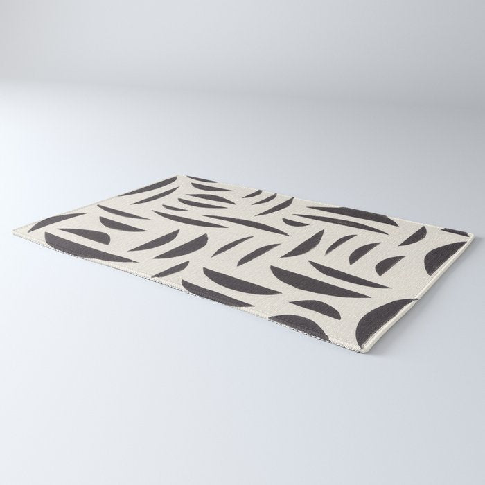 Linocut Abstract #4 Rug Gallery Image 3