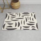 Linocut Abstract #4 Rug Gallery Image 1