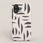 Linocut Abstract #4 iPhone Case Gallery Image 1