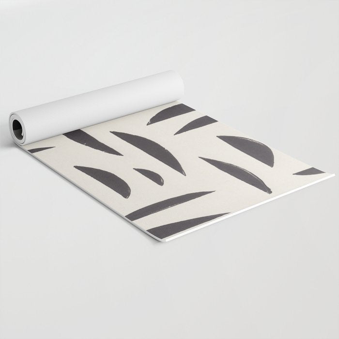 Linocut Abstract #4 Yoga Mat Gallery Image 2