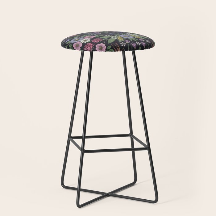 Mount Rainier Wildflowers Stool Gallery Image 1