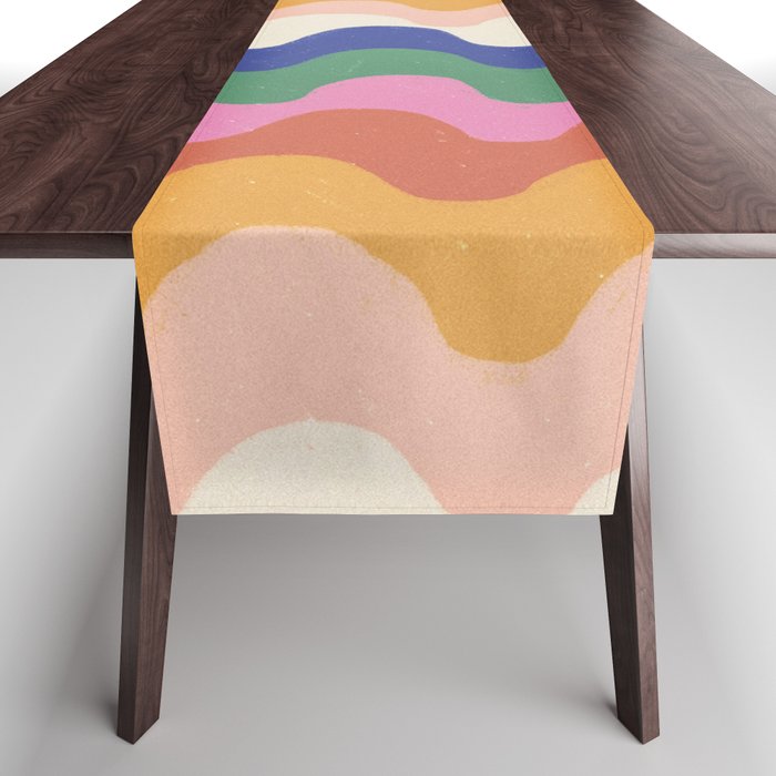Bright waves Table Runner Gallery Image 1