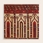Bokhara Uzbekistan Saf Fragment Print Wood Wall Art Gallery Image 1