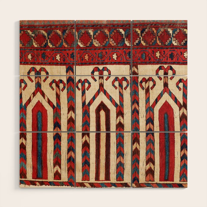 Bokhara Uzbekistan Saf Fragment Print Wood Wall Art Gallery Image 1