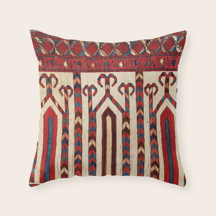 Bokhara Uzbekistan Saf Fragment Print Throw Pillow Gallery Image 1