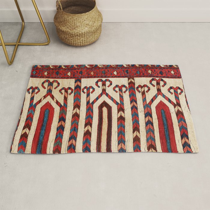 Bokhara Uzbekistan Saf Fragment Print Rug Gallery Image 1