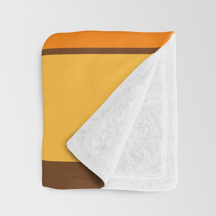 Retro 70s Style Geometric Design 747 Scandi Autumn Throw Blanket Gallery Image 3