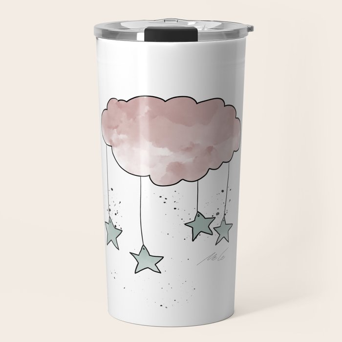 Cloud_Nursery Art_01 Travel Mug Gallery Image 1