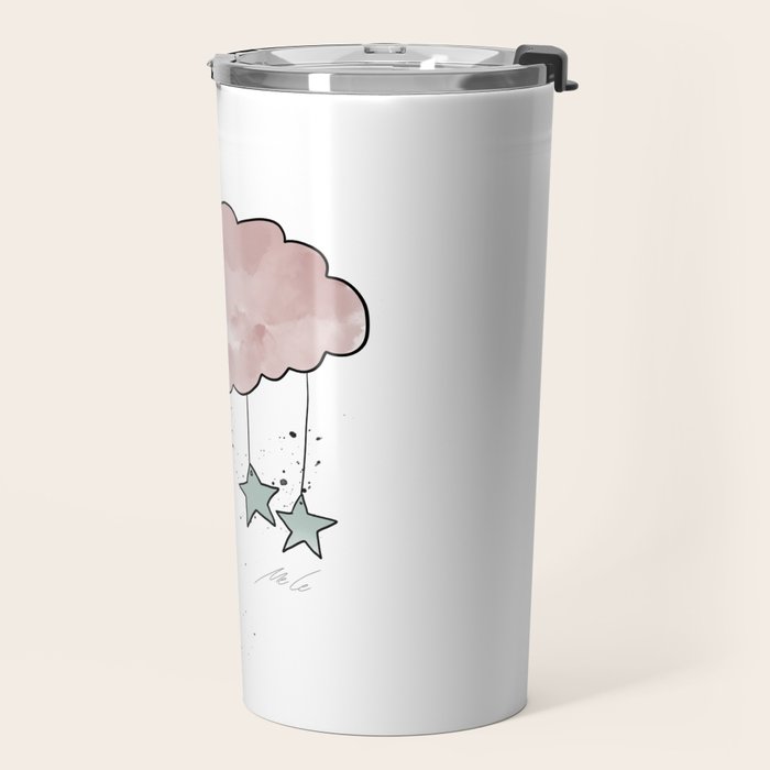 Cloud_Nursery Art_01 Travel Mug Gallery Image 2