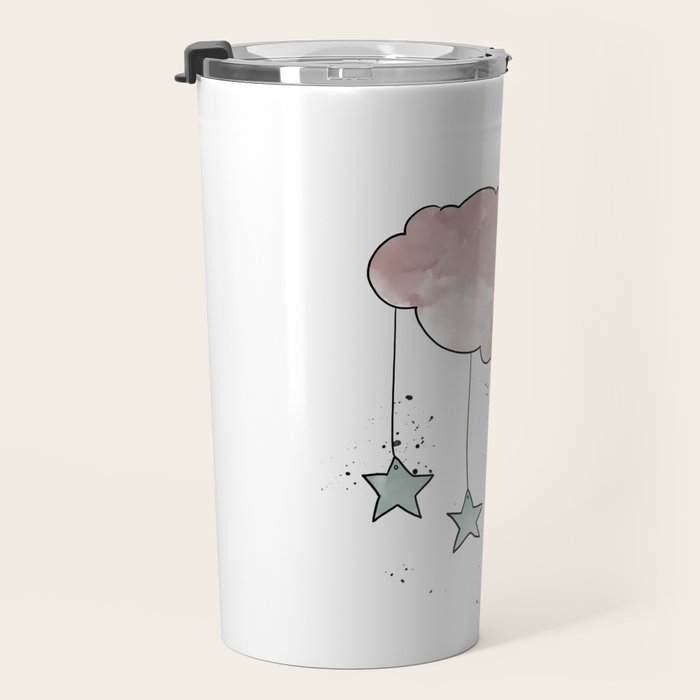 Cloud_Nursery Art_01 Travel Mug Gallery Image 3