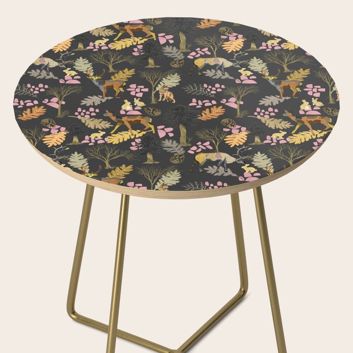 Colorful forest animals F Side Table Gallery Image 2