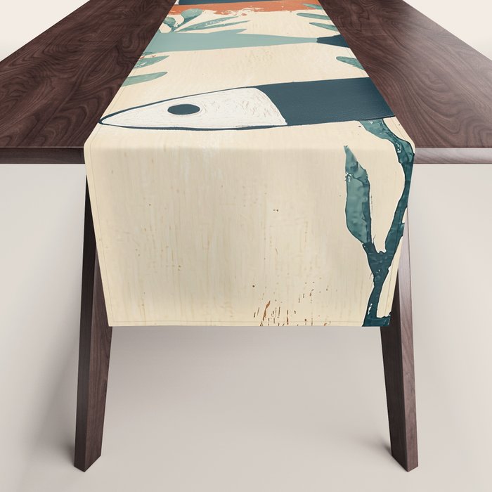 Three Swimming Fish Table Runner Gallery Image 1