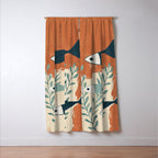 Three Swimming Fish Window Curtain Gallery Image 3