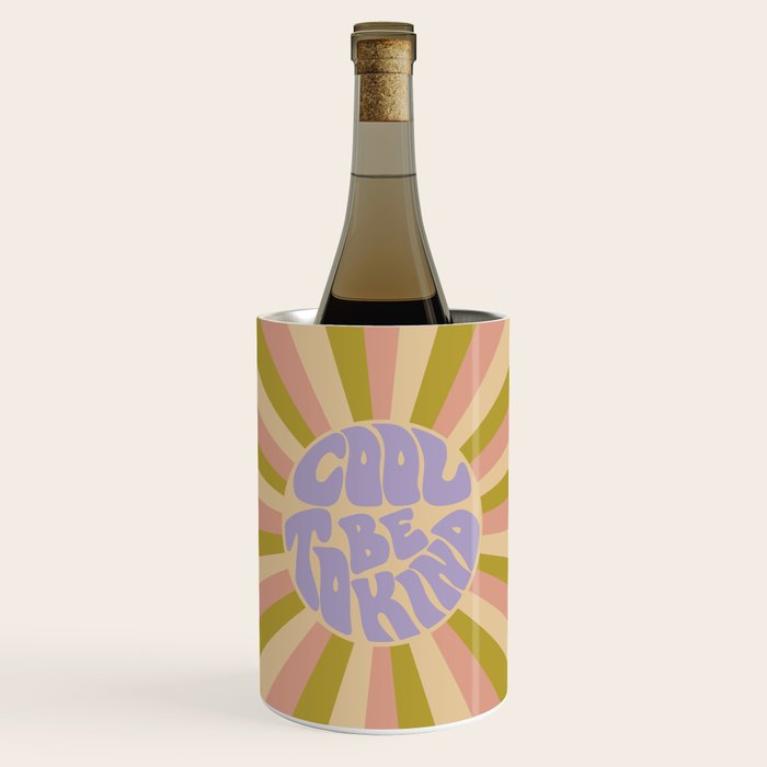 Cool to be Kind - Lilac, Green, Off-white Wine Chiller Gallery Image 1