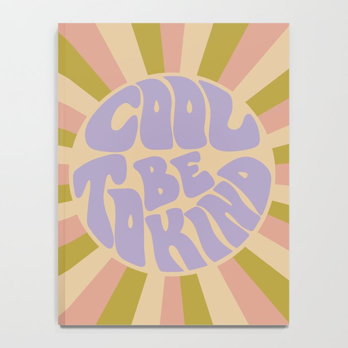 Cool to be Kind - Lilac, Green, Off-white Notebook Gallery Image 4