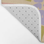 Cool to be Kind - Lilac, Green, Off-white Bath Mat Gallery Image 2