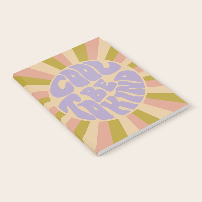 Cool to be Kind - Lilac, Green, Off-white Notebook Gallery Image 2