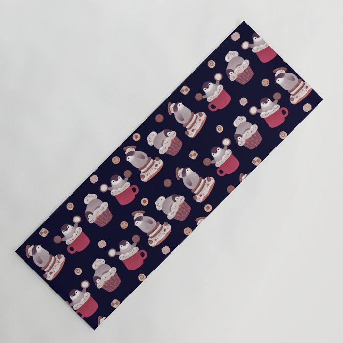 Cookie & cream & penguin Yoga Mat Gallery Image 1