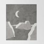LANDSHAPES / Arctic - Night Throw Blanket Gallery Image 2