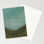 "Take Heart, Dear Traveller, Light Will Meet You In Wild Places." | Landscape Design Stationery Card Gallery Image 2