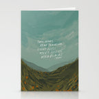 "Take Heart, Dear Traveller, Light Will Meet You In Wild Places." | Landscape Design Stationery Card Gallery Image 2