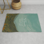 "Take Heart, Dear Traveller, Light Will Meet You In Wild Places." | Landscape Design Rug Gallery Image 1