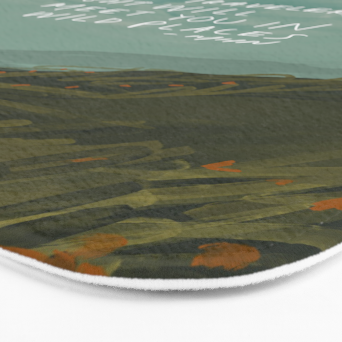 "Take Heart, Dear Traveller, Light Will Meet You In Wild Places." | Landscape Design Bath Mat Gallery Image 3