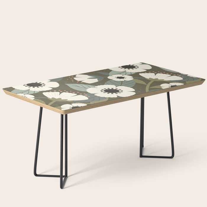 Flower Blossoms and Leaves Coffee Table Gallery Image 1