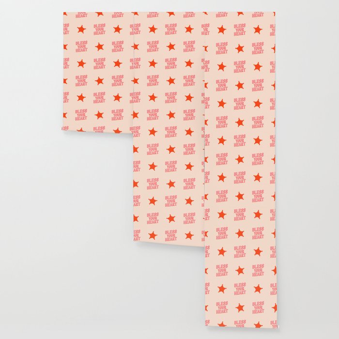 Southern Snark: Bless your heart (bright pink and orange) Wallpaper Gallery Image 3