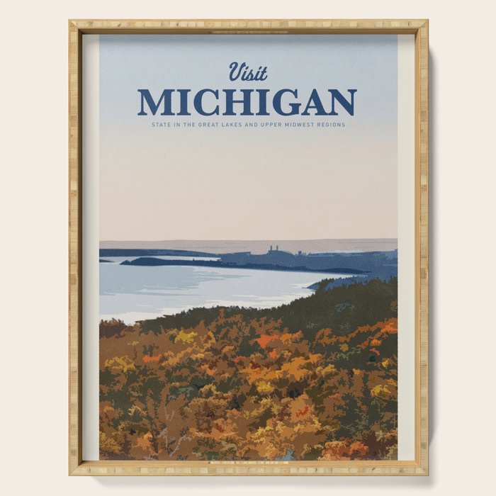 Visit Michigan Serving Tray Gallery Image 1