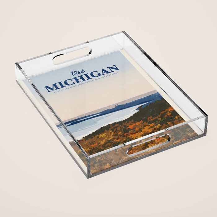 Visit Michigan Acrylic Tray Gallery Image 1