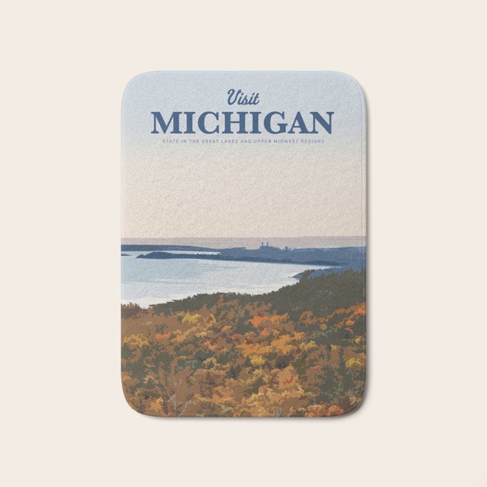 Visit Michigan Bath Mat Gallery Image 1