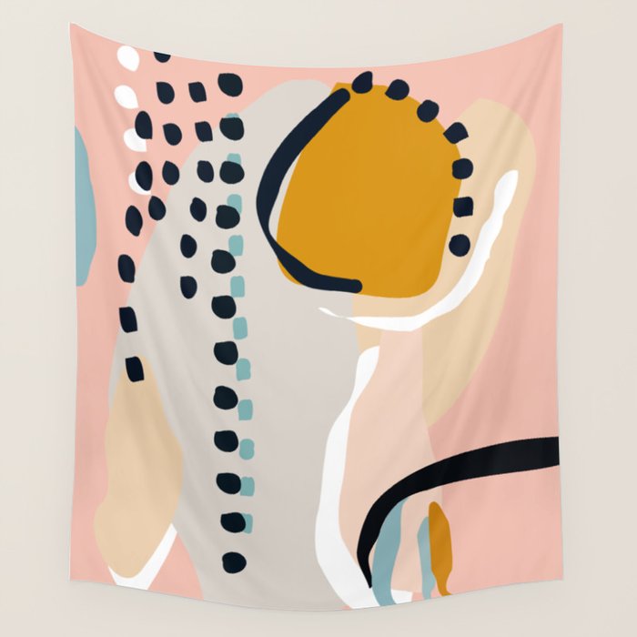 modern abstract Wall Tapestry Gallery Image 4