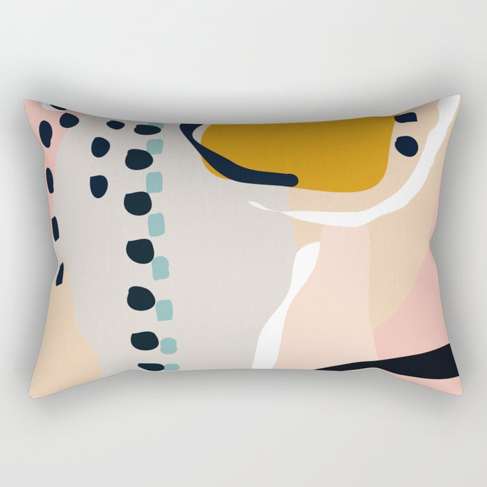 modern abstract Rectangular Pillow Gallery Image 2
