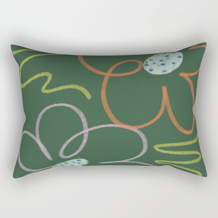 Flower Garden Rectangular Pillow Gallery Image 2