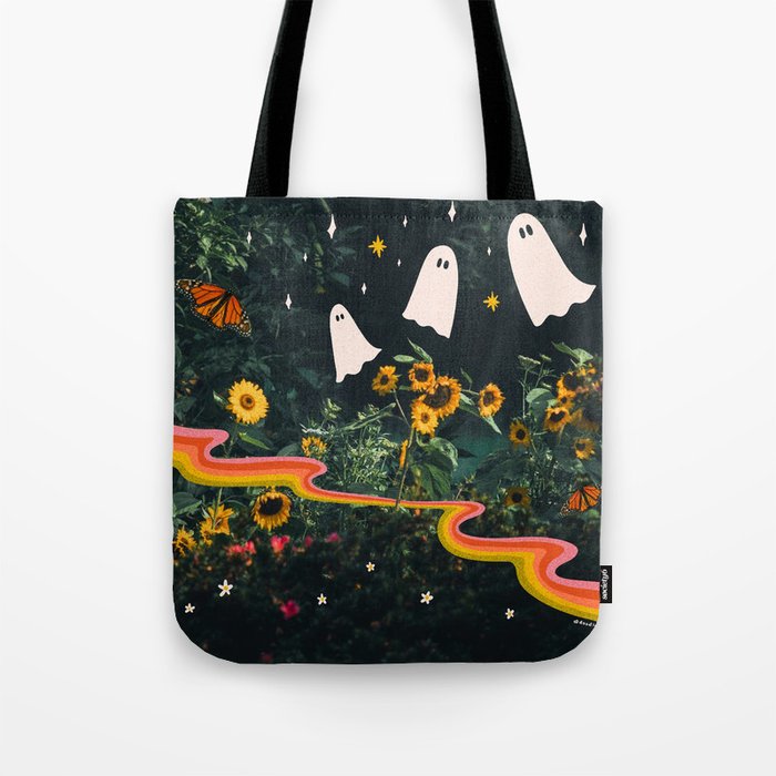Autumn Sunflower Collage Tote Bag Gallery Image 1