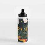 Autumn Sunflower Collage Water Bottle Gallery Image 2