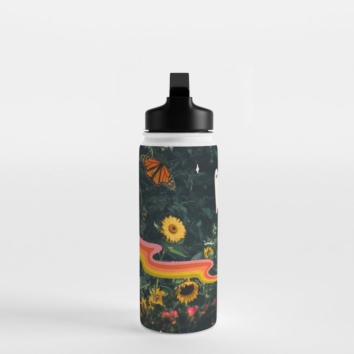 Autumn Sunflower Collage Water Bottle Gallery Image 3