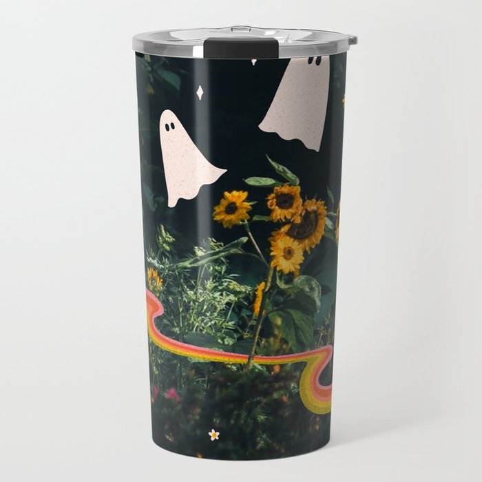 Autumn Sunflower Collage Travel Mug Gallery Image 1