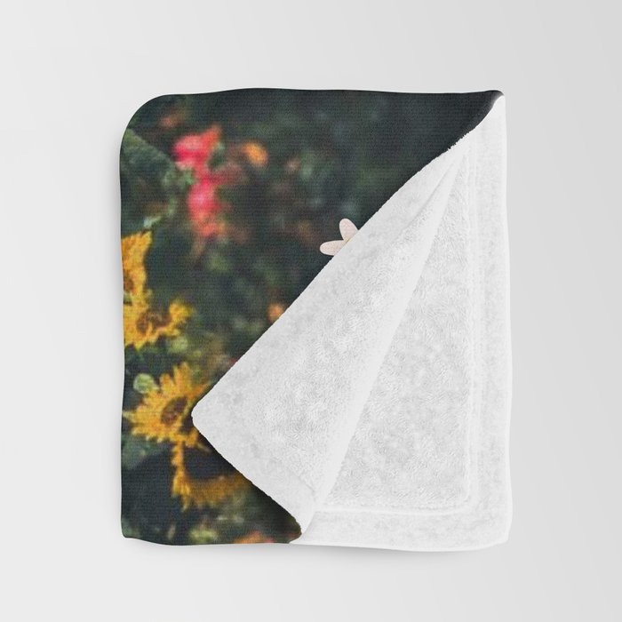 Autumn Sunflower Collage Throw Blanket Gallery Image 3