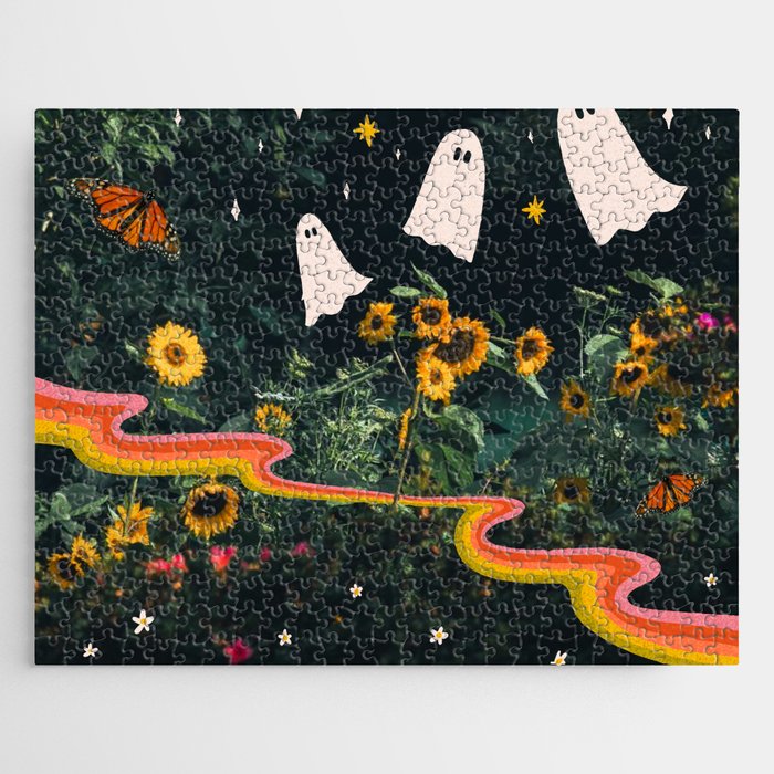 Autumn Sunflower Collage Jigsaw Puzzle Gallery Image 1