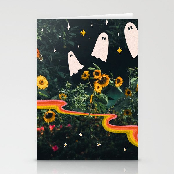 Autumn Sunflower Collage Stationery Card Gallery Image 2