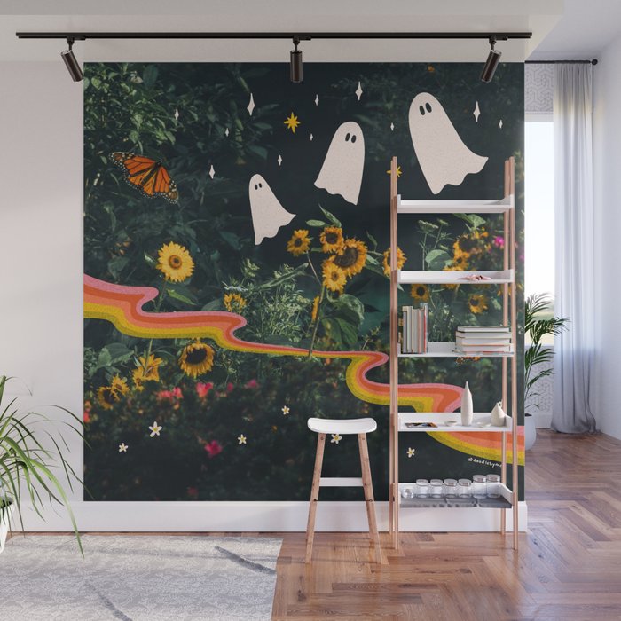 Autumn Sunflower Collage Wall Mural Gallery Image 1